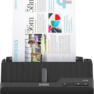Epson Workforce ES-C220 Compact Desktop Document Scanner with 2-Sided Scanning and Auto Document Feeder (ADF) for PC and Mac